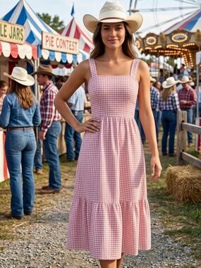 London Times Plaid Maxi Dress